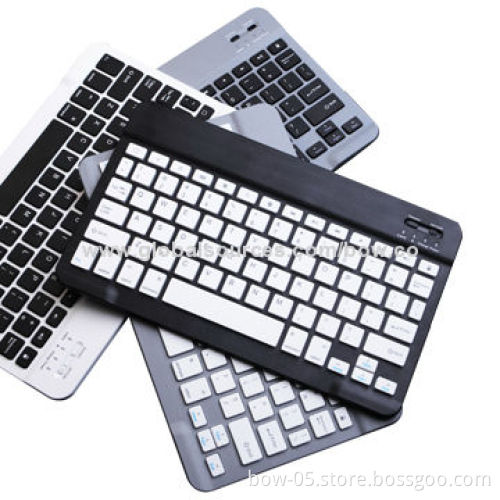 Ultra-thin Wireless Bluetooth Keyboards for iPad 2/3/4, and Other 10" Tablets, Android/Windows/iOS